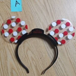 Disney On Ice Minnie Mouse Flashing Light-Up Ears Headband Polka Dots